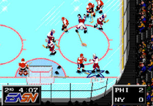 hockey fight,fight,hockey,nhl,sega,sega genesis,nhlpa hockey 93
