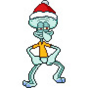 spongebob squarepants,christmas,spongebob,party,santa hat,squidward,merry christmas,friday vibes,dance,friday vibes sticker,transparent,holiday,joy,holidays,happy,dancing,christmas sticker