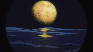 moon,ponyo on the cliff by the sea,scenery