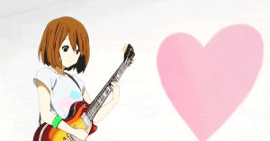 guitar,k on,anime,rock n roll