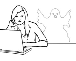idea,dancing,girl,sad,serious,ghost,outline,beside