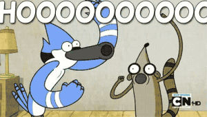 awesome,excited,exciting,great,regular show