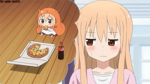 funny anime,himouto umaru chan,umaru,daydreaming,himouto,mobile world congress,anime,pizza,same,surise,pizza is life,pizza is love,i want pizza,pizza is bae,loc,nigger guy