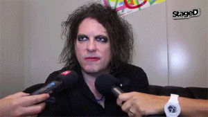 robert smith,the cure,funny,reaction,life,celebrities,eyes,relatable,everytime happens