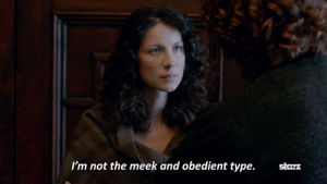 outlander,caitriona balfe,tv,season 1,starz,sassy,claire fraser,strong woman