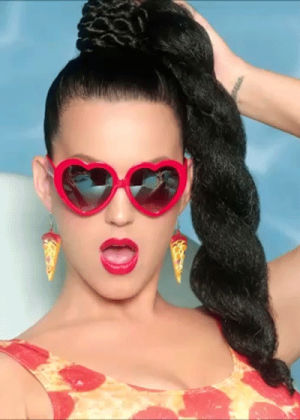 katy perry,this is how we do,music video,hot,pizza,hungry,fans,2014,sunglasses,prism,watermelon,katycats,braid