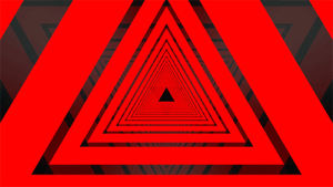 perfect loop,pyramid,loop,reflection,hallway,endless,blue,red,triangle