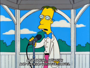 season 10,episode 22,10x22,interested,professor frink,lecturing,giving knowledge