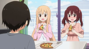 himouto,anime,pizza