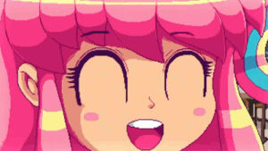 anime,laughing,laugh,pink hair