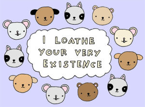 animals,dog,artists on tumblr,illustration,bear,mouse,raccoon,i loathe your very existence