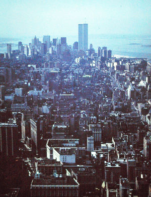 skyline,trade,world,nyc,from,center,twin,twin towers,towers