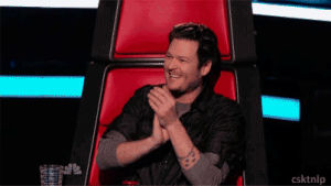 funny,the voice,yay,applause,blake shelton