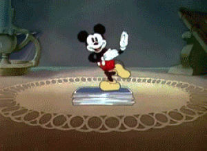 mickey mouse,dream,deck of cards,dancing