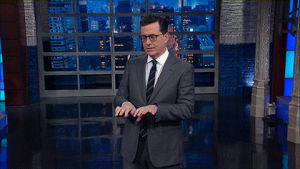 stephen colbert,late show,typing