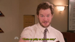 chris pratt,lovey,parks and recreation,parks and rec,andy dwyer,guilty,youre as guilty as you are lovey