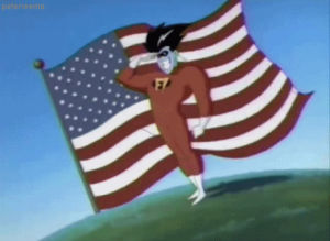 freakazoid,american flag,fourth of july,cartoons,90s,cartoon,us flag