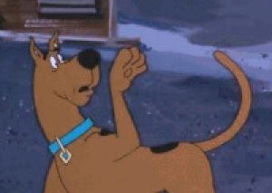 scooby doo,scared,running