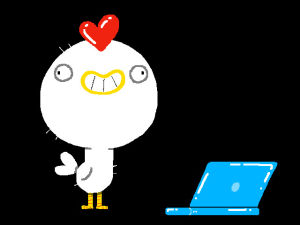 chicken,working,typing,pollo,folioscope,loop,work,head,bird,monday,laptop,typo,banging,workaholic,autocorrect,joonasjoonas