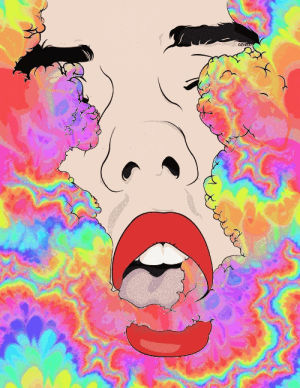 blowing,rainbow,smoke,women,colorful,grunge,high,chill,mode