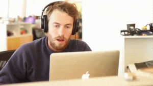 computer,headphones,shocked