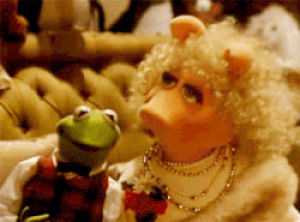 kermit,love,christmas,80s,retro,1980s,holidays,the muppets,miss piggy