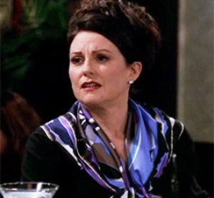 will and grace,megan mullally,karen walker,wag,will grace,i feel so acomplished after making these sets