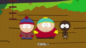 eric cartman,excited,stan marsh,annoyed,starvin marvin