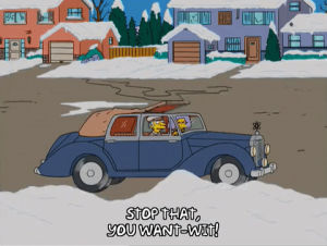riding,selma bouvier,episode 12,angry,car,season 16,annoyed,driving,16x12,mr burns