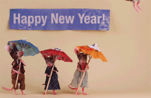 happy new year,miniatures,maggie rudy,mouse,mice,mouseshouses,mouseland,cute animal