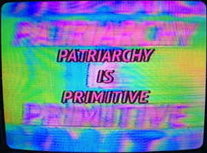 feminism,transhumanism,90s,feminist,80s,holographic,glitch,trippy,psychedelic,vhs,neon,glitch art,the current sea,analog,sarah zucker,video art,aesthetics,thecurrentseala,girl power,iridescent,cyberdelic