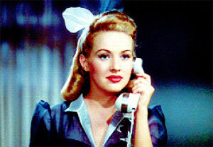 betty grable,telephone,vintage,classic film