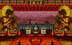 retro games,pixel art,asian,backgrounds,rim,shrine,samurai showdown v,video game