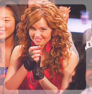 debby ryan,radio rebel,party,clapping