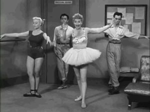i love lucy,lucille ball,lucy,black and white,ballet