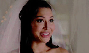 smile,glee,wedding,bride,santana lopez,naya rivera