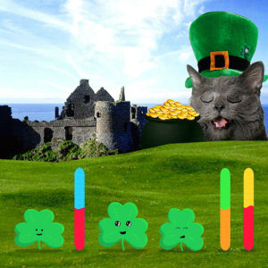 four leaf clover,st patricks day,weirdly awesome,cats,trolli,sour brite crawlers,pot of gold,luck of the irish,st paddys day,st pattys day