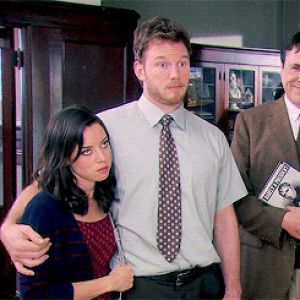 andy dwyer,parks and recreation,april ludgate,parksedit,7x03,the cutest,william henry harrison,andy x april,the moving stuff thingy yeah,otp you are amazing