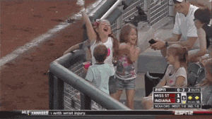sports,fail,baseball,buzzfeed,indiana,mississippi state,foul ball,college world series,foul ball kid