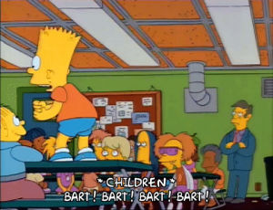 Bart Simpson Estudar GIF