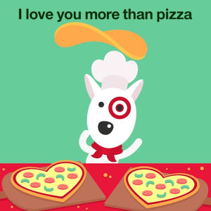 love you,targetstyle,toss,pizzeria,love,happy,dog,pizza,yes,yeah,like,chef,yay,valentine,shopping,dinner,hearts,throw,basket,target,bullseye,oven,target feeling,target find,target run,target haul,pizza pie