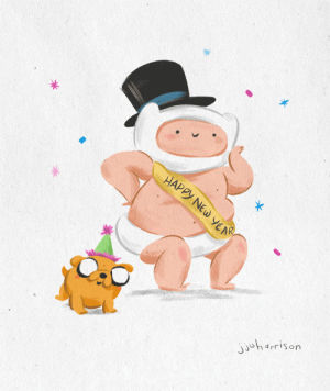 happy new year,new year,adventure time,jake