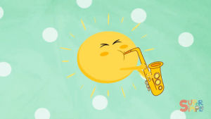 sunshine,saxophone,super simple songs,sun,solstice