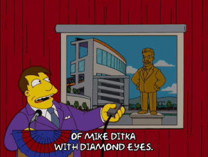 happy,episode 16,excited,season 17,mayor quimby,17x16,mike ditka