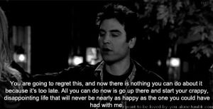love,black and white,sad,i love you,hate,how i met your mother,ted mosby,regret
