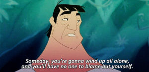 disney,sad,life,live,alone,lonely,the emperors new groove