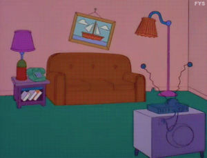 couch gag,the pta disbands,homer simpson,bart simpson,marge simpson,lisa simpson,maggie simpson,season 6,simpsons