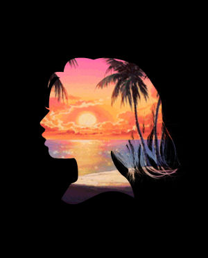 sunrise,palm,sand,summertime,girl,summer,beach,beach girl