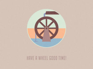 wheel,illustration,dribbble,oldschool,devon stern,devonstern,corny,corney