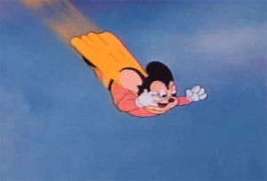 mighty mouse,40s,cartoon,mouse,lightning,1940s,1944,manic,vintage cartoon,wolf wolf,super souris